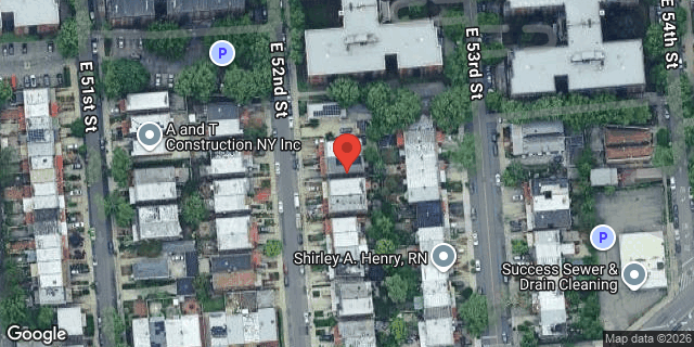 Aerial map of 1265 EAST 52 STREET, Brooklyn