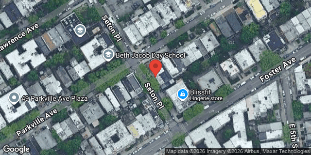 Aerial map of 98 PARKVILLE AVENUE, Brooklyn