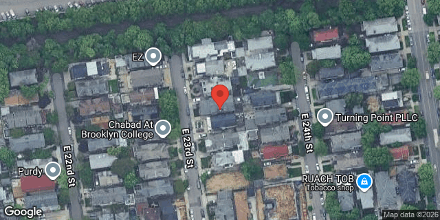 Aerial map of 863 EAST 23 STREET, Brooklyn