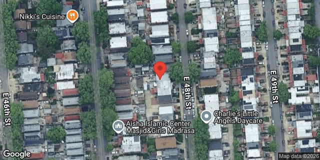Aerial map of 1300 EAST 48 STREET, Brooklyn