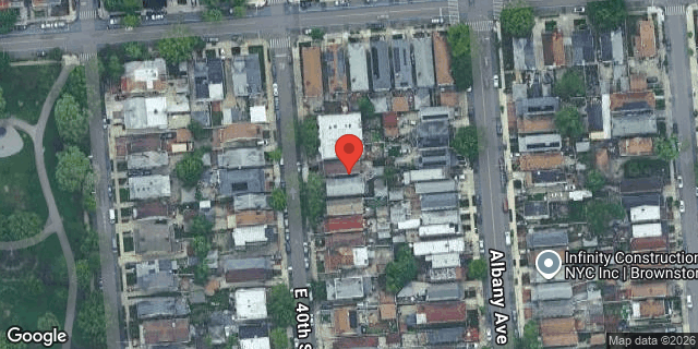 Aerial map of 1061 EAST 40 STREET, Brooklyn
