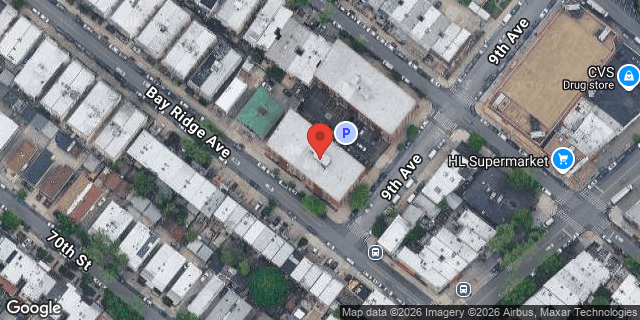 Aerial map of 877 BAY RIDGE AVENUE, Brooklyn