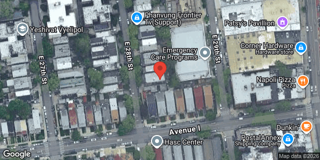 Aerial map of 883 EAST 28 STREET, Brooklyn