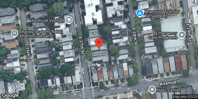 Aerial map of 875 EAST 27 STREET, Brooklyn