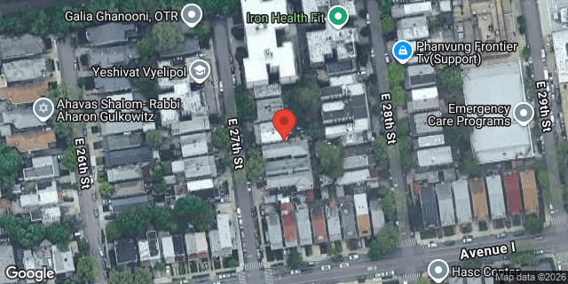 Aerial map of 873 EAST 27 STREET, Brooklyn