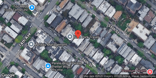 Aerial map of 1427 56 STREET, Brooklyn
