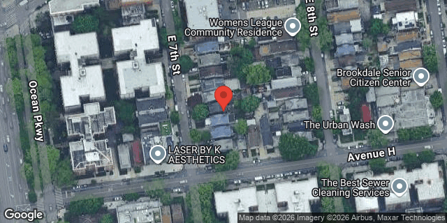 Aerial map of 891 EAST 7 STREET, Brooklyn