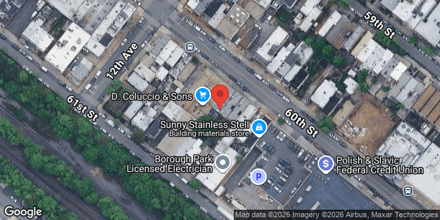 Aerial map of 1222 60 STREET, Brooklyn