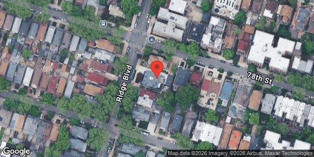 Aerial map of 7805 RIDGE BOULEVARD, Brooklyn
