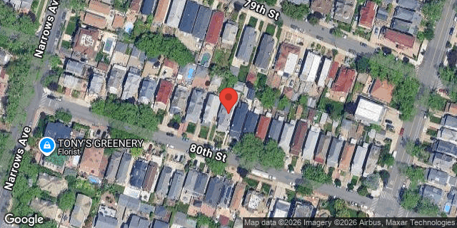 Aerial map of 97 80 STREET, Brooklyn
