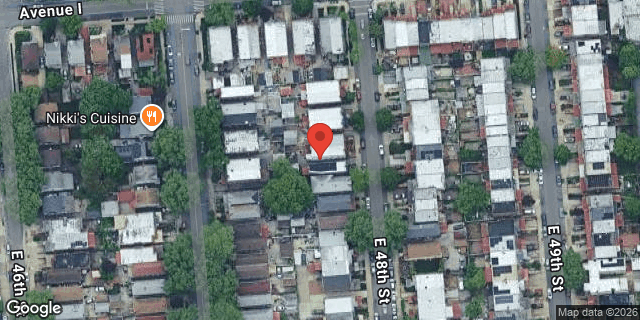 Aerial map of 1284 EAST 48 STREET, Brooklyn