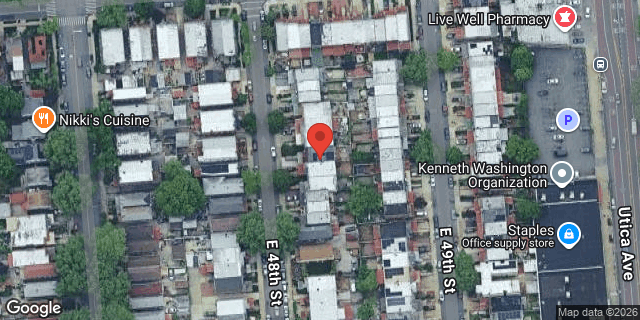 Aerial map of 1285 EAST 48 STREET, Brooklyn