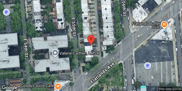Aerial map of 1125 EAST 55 STREET, Brooklyn