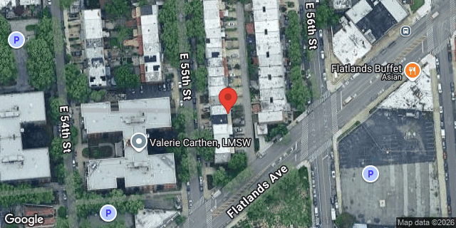Aerial map of 1121 EAST 55 STREET, Brooklyn