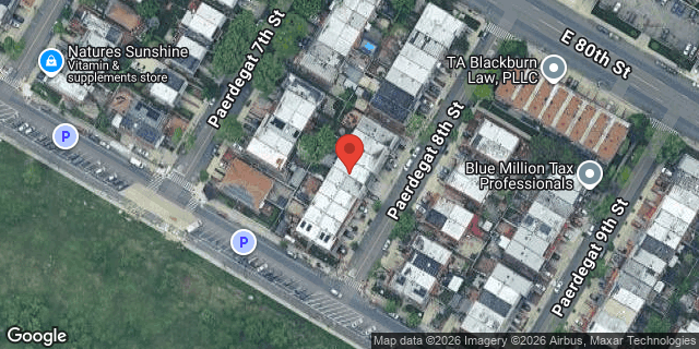 Aerial map of 15 PAERDEGAT 8 STREET, Brooklyn