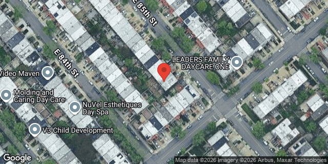Aerial map of 1372 EAST 85 STREET, Brooklyn