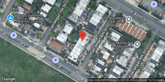 Aerial map of 17 PAERDEGAT 8 STREET, Brooklyn