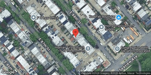 Aerial map of 1452 EAST 88 STREET, Brooklyn