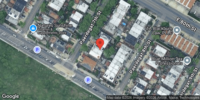 Aerial map of 16 PAERDEGAT 7 STREET, Brooklyn