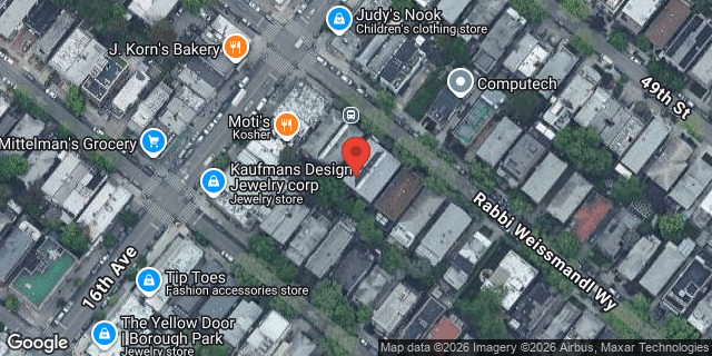 Aerial map of 1618 50 STREET, Brooklyn