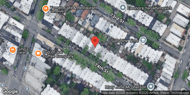 Aerial map of 535 74 STREET, Brooklyn