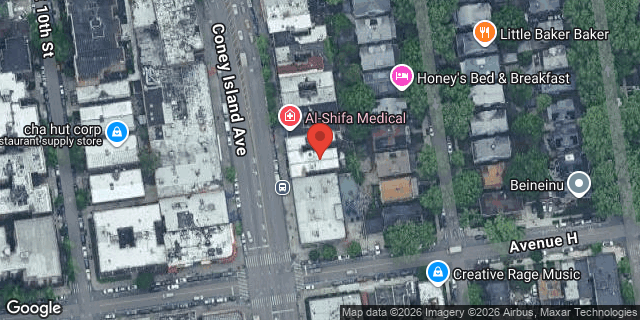 Aerial map of 1135 CONEY ISLAND AVENUE, Brooklyn