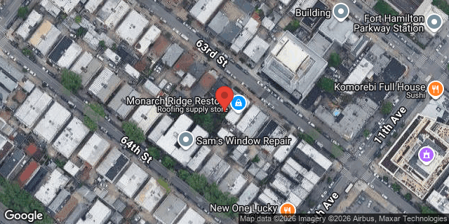 Aerial map of 1052 63 STREET, Brooklyn