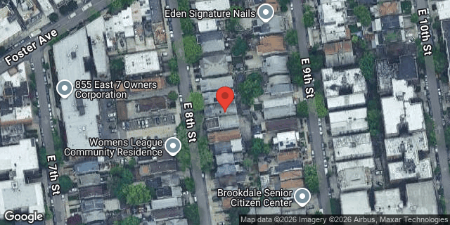 Aerial map of 785 EAST 8 STREET, Brooklyn