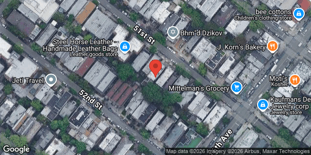 Aerial map of 1556 51 STREET, Brooklyn
