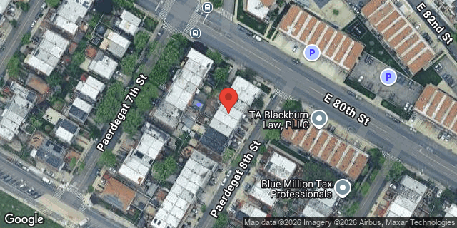 Aerial map of 35 PAERDEGAT 8 STREET, Brooklyn
