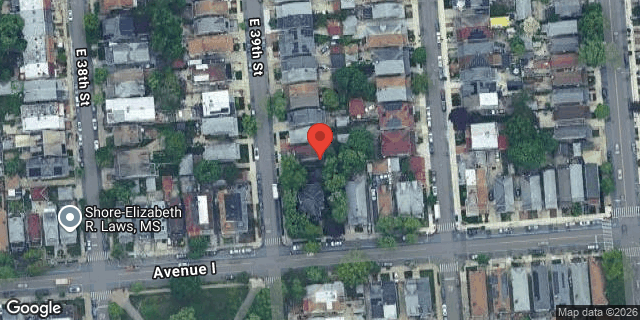 Aerial map of 1093 EAST 39 STREET, Brooklyn