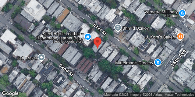 Aerial map of 1548 51 STREET, Brooklyn