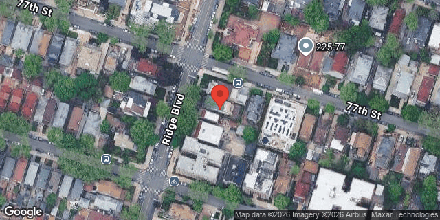 Aerial map of 7707 RIDGE BOULEVARD, Brooklyn