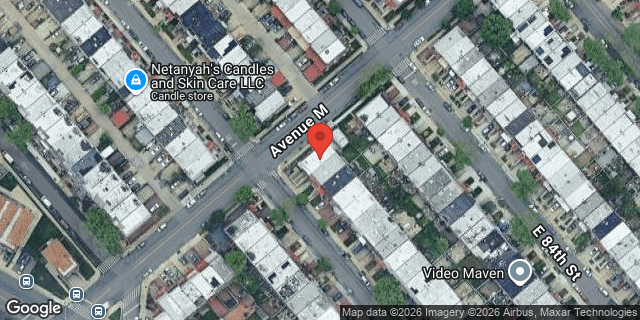 Aerial map of 1301 EAST 83 STREET, Brooklyn