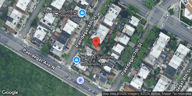 Aerial map of 18 PAERDEGAT 6 STREET, Brooklyn