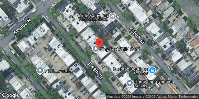 Aerial map of 1431 EAST 88 STREET, Brooklyn