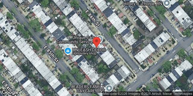 Aerial map of 1360 EAST 86 STREET, Brooklyn