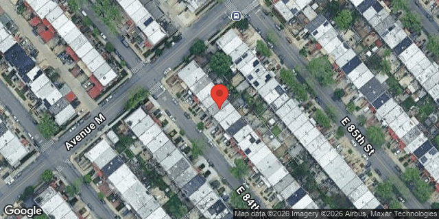 Aerial map of 1315 EAST 84 STREET, Brooklyn