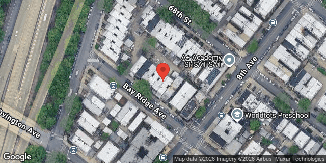 Aerial map of 725 BAY RIDGE AVENUE, Brooklyn