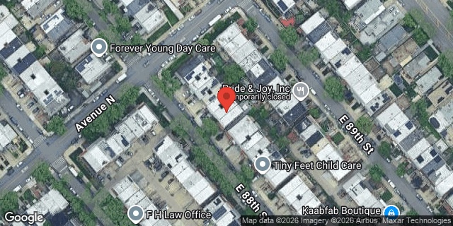 Aerial map of 1415 EAST 88 STREET, Brooklyn