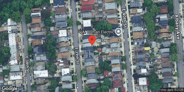 Aerial map of 1067 EAST 39 STREET, Brooklyn