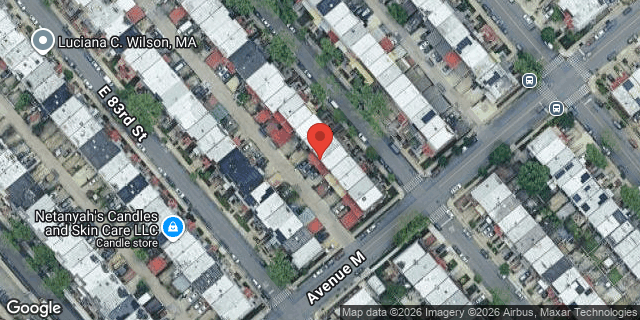 Aerial map of 1274 EAST 84 STREET, Brooklyn