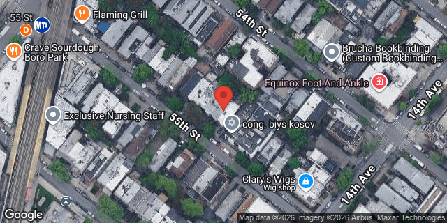 Aerial map of 1349 55 STREET, Brooklyn
