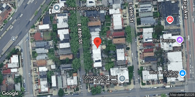 Aerial map of 1233 EAST 48 STREET, Brooklyn