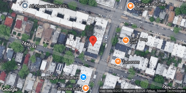 Aerial map of 7518 3 AVENUE, Brooklyn