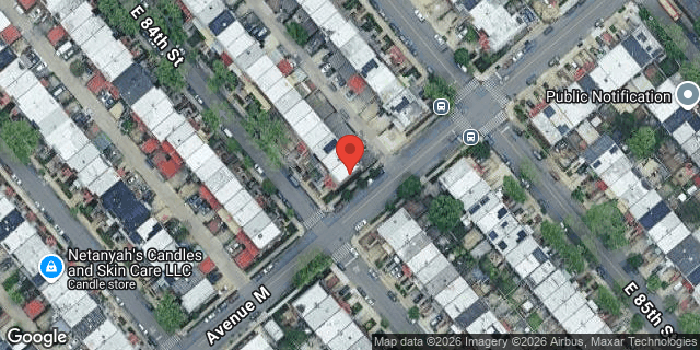 Aerial map of 1283 EAST 84 STREET, Brooklyn
