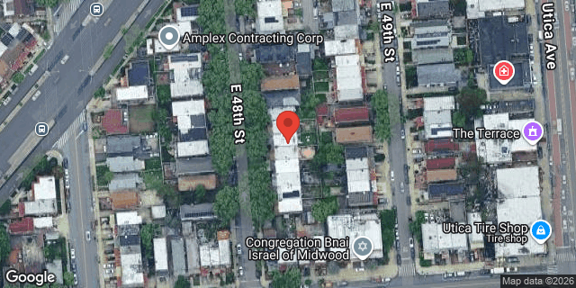 Aerial map of 1231 EAST 48 STREET, Brooklyn