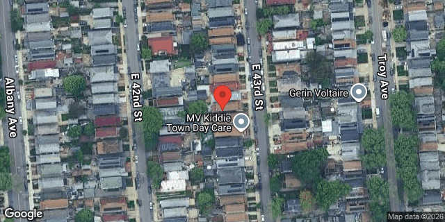 Aerial map of 978 EAST 43 STREET, Brooklyn