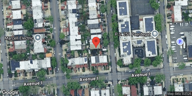 Aerial map of 1104 EAST 54 STREET, Brooklyn