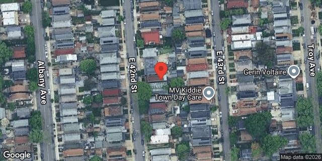 Aerial map of 977 EAST 42 STREET, Brooklyn